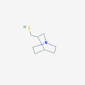 molecular formula C8H15NS B12521035 1-Azabicyclo[2.2.2]octane-3-methanethiol CAS No. 774523-64-7