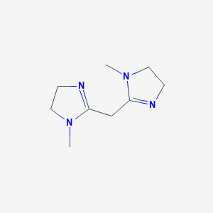 molecular formula C9H16N4 B12521048 2,2'-Methylenebis(1-methyl-4,5-dihydro-1H-imidazole) CAS No. 821005-05-4