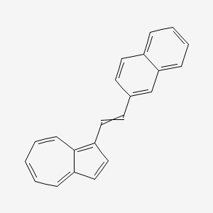 molecular formula C22H16 B12521054 1-[2-(Naphthalen-2-yl)ethenyl]azulene CAS No. 652142-06-8