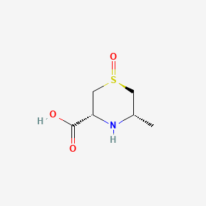 3-Thiomorpholinecarboxylic acid, 5-methyl-, 1-oxide, (1S,3R,5S)-