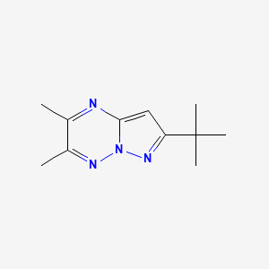 molecular formula C11H16N4 B12521107 Pyrazolo[1,5-b][1,2,4]triazine, 7-(1,1-dimethylethyl)-2,3-dimethyl- CAS No. 653586-56-2