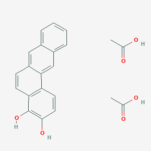 molecular formula C22H20O6 B12521171 Acetic acid;benzo[a]anthracene-3,4-diol CAS No. 671780-76-0