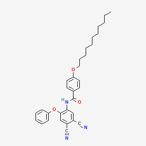 molecular formula C32H35N3O3 B12521187 N-(4,5-Dicyano-2-phenoxyphenyl)-4-(undecyloxy)benzamide CAS No. 655225-10-8