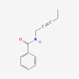 molecular formula C12H13NO B12521248 N-(Pent-2-yn-1-yl)benzamide CAS No. 808737-51-1