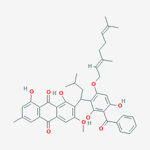molecular formula C44H46O9 B1252130 Cratoxyarborequinone A 