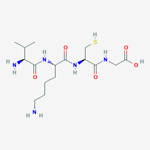 molecular formula C16H31N5O5S B12521335 L-Valyl-L-lysyl-L-cysteinylglycine CAS No. 798540-34-8