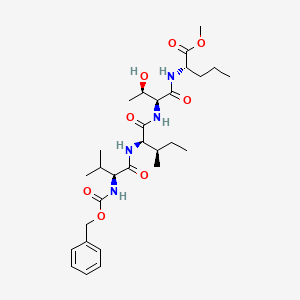 molecular formula C29H46N4O8 B12521346 Methyl N-[(benzyloxy)carbonyl]-L-valyl-D-isoleucyl-L-threonyl-L-norvalinate CAS No. 653574-13-1