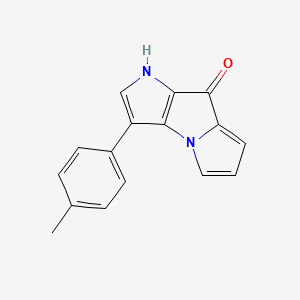 molecular formula C16H12N2O B12521389 Pyrrolo[2,3-b]pyrrolizin-8(1H)-one, 3-(4-methylphenyl)- CAS No. 757188-69-5