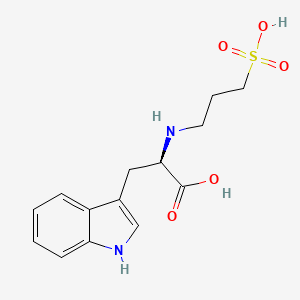 molecular formula C14H18N2O5S B12521410 N-(3-Sulfopropyl)-D-tryptophan CAS No. 819864-30-7