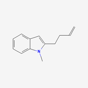 molecular formula C13H15N B12521425 2-(But-3-en-1-yl)-1-methyl-1H-indole CAS No. 683800-14-8