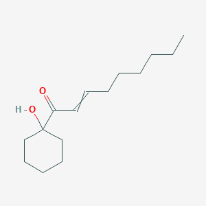 molecular formula C15H26O2 B12521430 1-(1-Hydroxycyclohexyl)non-2-en-1-one CAS No. 651726-51-1