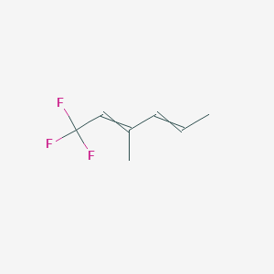molecular formula C7H9F3 B12521563 1,1,1-Trifluoro-3-methylhexa-2,4-diene CAS No. 651724-51-5