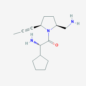 (1S)-2-[(2S,5R)-2-(Aminomethyl)-5-prop-1-YN-1-ylpyrrolidin-1-YL]-1-cyclopentyl-2-oxoethanamine