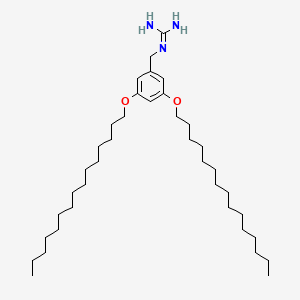 molecular formula C38H71N3O2 B12521584 Guanidine, [[3,5-bis(pentadecyloxy)phenyl]methyl]- CAS No. 833445-64-0