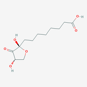 molecular formula C12H20O6 B12521597 8-[(2S,4S)-2,4-dihydroxy-3-oxooxolan-2-yl]octanoic acid CAS No. 658680-65-0