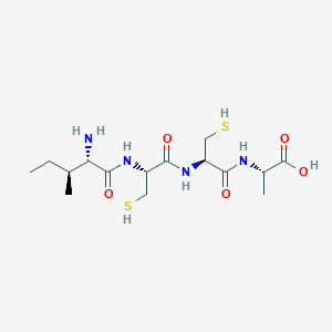 molecular formula C15H28N4O5S2 B12521623 L-Isoleucyl-L-cysteinyl-L-cysteinyl-L-alanine CAS No. 798540-97-3