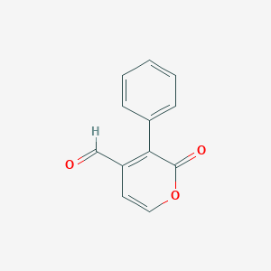 molecular formula C12H8O3 B12521647 2-Oxo-3-phenyl-2H-pyran-4-carbaldehyde CAS No. 820986-28-5