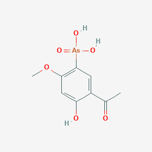 molecular formula C9H11AsO6 B12521701 (5-Acetyl-4-hydroxy-2-methoxyphenyl)arsonic acid CAS No. 672915-91-2