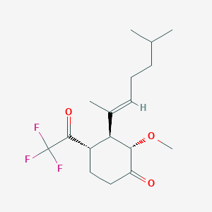 (2S,3S,4S)-2-methoxy-3-[(2E)-6-methylhept-2-en-2-yl]-4-(trifluoroacetyl)cyclohexanone