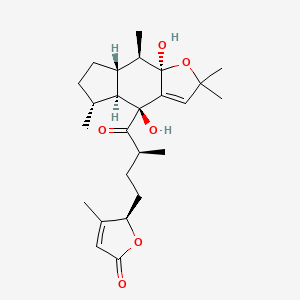 molecular formula C25H36O6 B1252173 Leucosesterlactone 