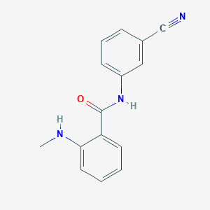 molecular formula C15H13N3O B12521748 N-(3-cyanophenyl)-2-(methylamino)benzamide CAS No. 712309-25-6