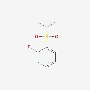molecular formula C9H11FO2S B12521762 1-Fluoro-2-(propane-2-sulfonyl)benzene CAS No. 652170-37-1