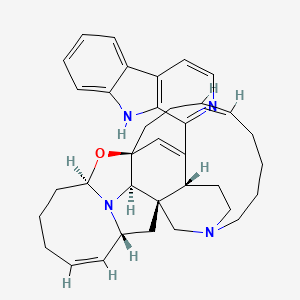 molecular formula C36H42N4O B1252177 12,28-oxamanzamine A 