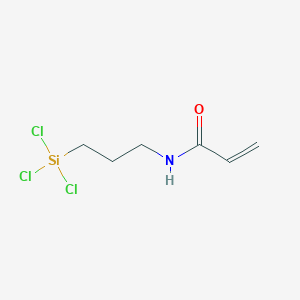 molecular formula C6H10Cl3NOSi B12521771 N-[3-(Trichlorosilyl)propyl]prop-2-enamide CAS No. 676251-64-2
