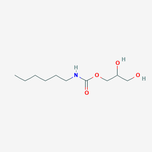 molecular formula C10H21NO4 B12521778 2,3-Dihydroxypropyl hexylcarbamate CAS No. 683799-94-2
