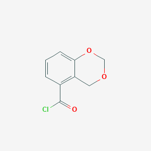 molecular formula C9H7ClO3 B12521786 4H-1,3-Benzodioxin-5-carbonyl chloride CAS No. 701979-12-6