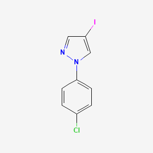 molecular formula C9H6ClIN2 B12521795 1-(4-Chlorophenyl)-4-iodo-1H-pyrazole 