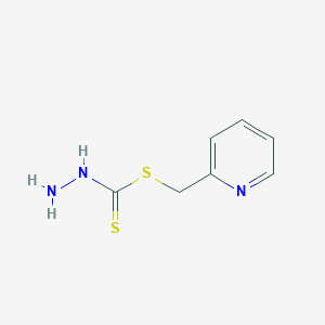 molecular formula C7H9N3S2 B12521874 Hydrazinecarbodithioic acid, 2-pyridinylmethyl ester CAS No. 672284-44-5