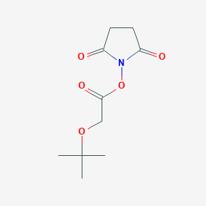 molecular formula C10H15NO5 B12521886 1-[(tert-Butoxyacetyl)oxy]pyrrolidine-2,5-dione CAS No. 658052-14-3