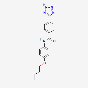 molecular formula C18H19N5O2 B12521897 N-(4-butoxyphenyl)-4-(2H-tetrazol-5-yl)benzamide CAS No. 651769-71-0
