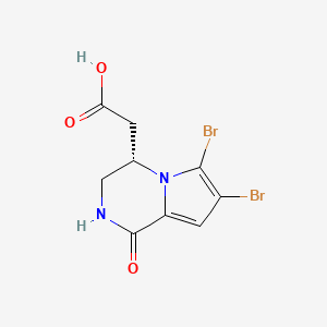 molecular formula C9H8Br2N2O3 B1252190 (-)-Longamide B 