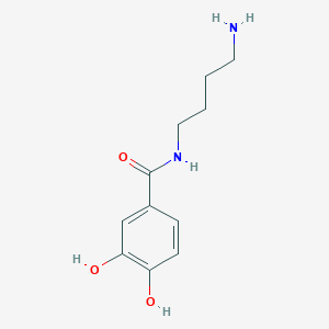 molecular formula C11H16N2O3 B12521900 N-(4-aminobutyl)-3,4-dihydroxybenzamide CAS No. 736117-91-2