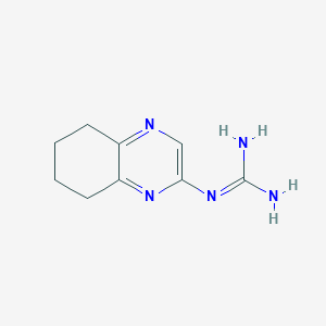 molecular formula C9H13N5 B12521908 2-(5,6,7,8-Tetrahydroquinoxalin-2-yl)guanidine 