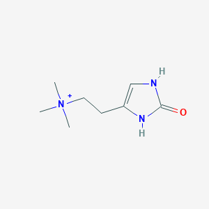 molecular formula C8H16N3O+ B12521923 N,N,N-Trimethyl-2-(2-oxo-2,3-dihydro-1H-imidazol-4-yl)ethan-1-aminium CAS No. 802900-17-0