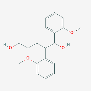 molecular formula C19H24O4 B12521964 1,2-Bis(2-methoxyphenyl)pentane-1,5-diol 
