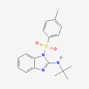 molecular formula C18H21N3O2S B12522068 N-tert-Butyl-1-tosyl-1H-benzo[d]imidazol-2-amine 