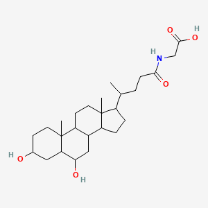 molecular formula C26H43NO5 B1252207 Hyodeoxycholylglycine 