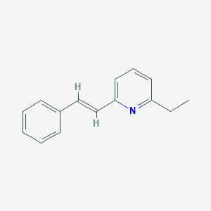 molecular formula C15H15N B12522099 2-Ethyl-6-[(E)-2-phenylvinyl]pyridine 