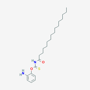 molecular formula C23H38N2O2S B12522122 O-(2-Aminophenyl) hexadecanoylcarbamothioate CAS No. 805323-94-8