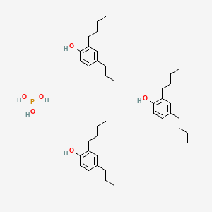 molecular formula C42H69O6P B12522125 Phosphorous acid--2,4-dibutylphenol (1/3) CAS No. 676591-69-8