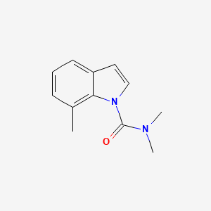 molecular formula C12H14N2O B12522143 N,N,7-Trimethyl-1H-indole-1-carboxamide 
