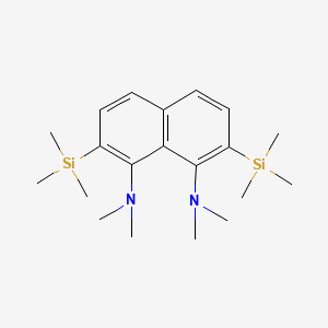 molecular formula C20H34N2Si2 B12522162 N~1~,N~1~,N~8~,N~8~-Tetramethyl-2,7-bis(trimethylsilyl)naphthalene-1,8-diamine CAS No. 651738-70-4