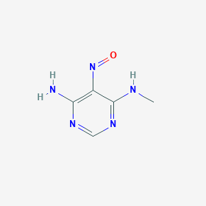 molecular formula C5H7N5O B1252217 4,6-Pyrimidinediamine, N-methyl-5-nitroso- CAS No. 850013-74-0