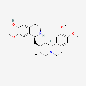 molecular formula C28H38N2O4 B1252218 Emetan-6'-ol, 7',10,11-trimethoxy-, (1'beta)- CAS No. 5884-45-7