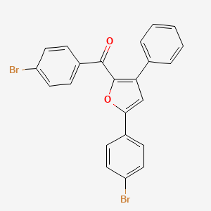 molecular formula C23H14Br2O2 B12522186 Methanone, (4-bromophenyl)[5-(4-bromophenyl)-3-phenyl-2-furanyl]- CAS No. 652160-47-9