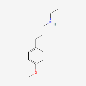 molecular formula C12H19NO B12522188 N-Ethyl-3-(4-methoxyphenyl)propan-1-amine CAS No. 690211-93-9